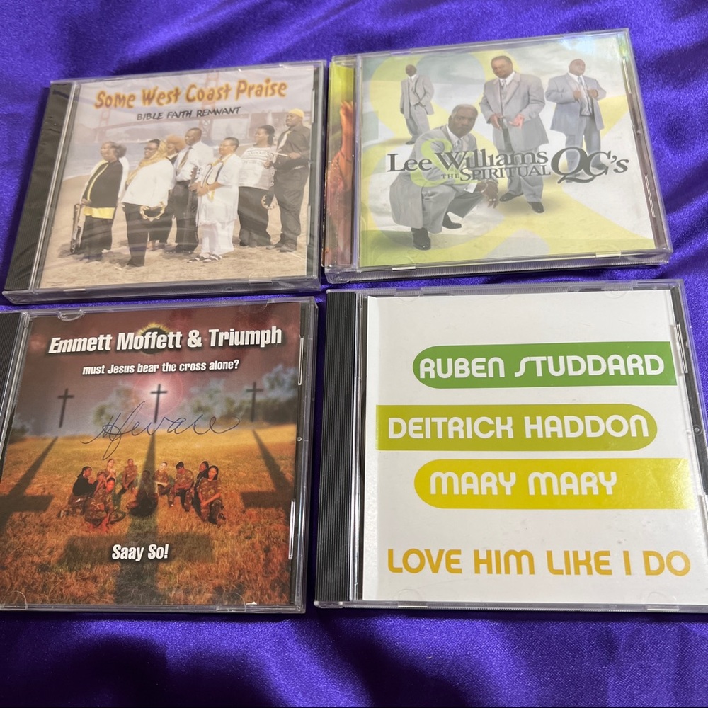 📌4 CD's Lee Williams, Bible Faith Remnant NEW, Emmett Moffett, Ruben Studdard